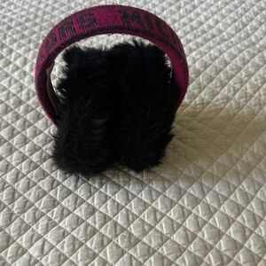 Michael Kors Pink and Black Kids Earmuffs